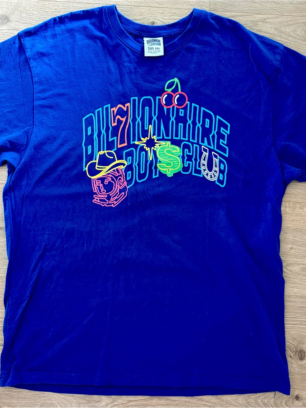 Billionaire Boys Club Royal Blue Neon Logo Tee